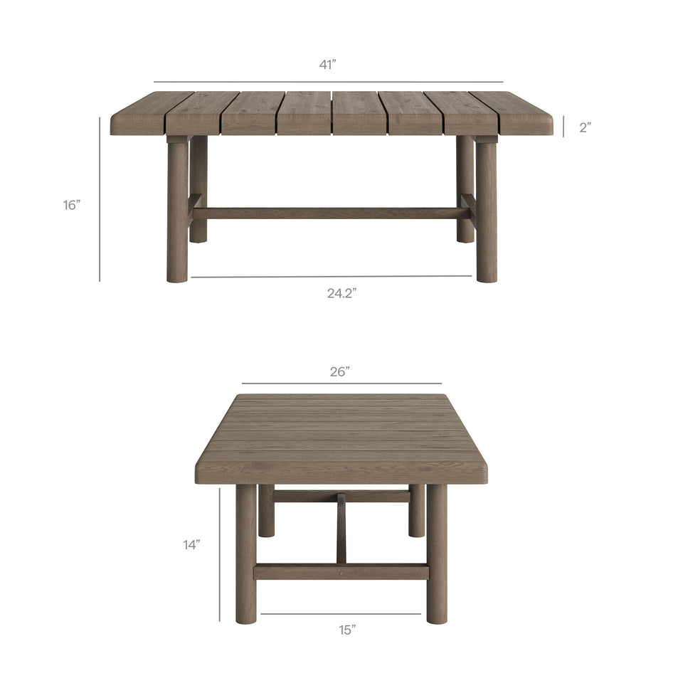 Eleni 5-Piece Outdoor Patio Teak Wood Furniture Set by Modway
