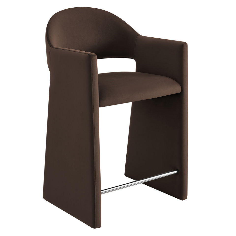 Talia 37 Inch Performance Velvet Counter Stool by Modway