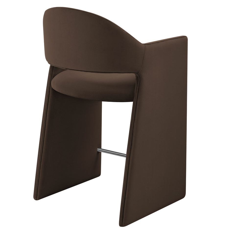 Talia 37 Inch Performance Velvet Counter Stool by Modway