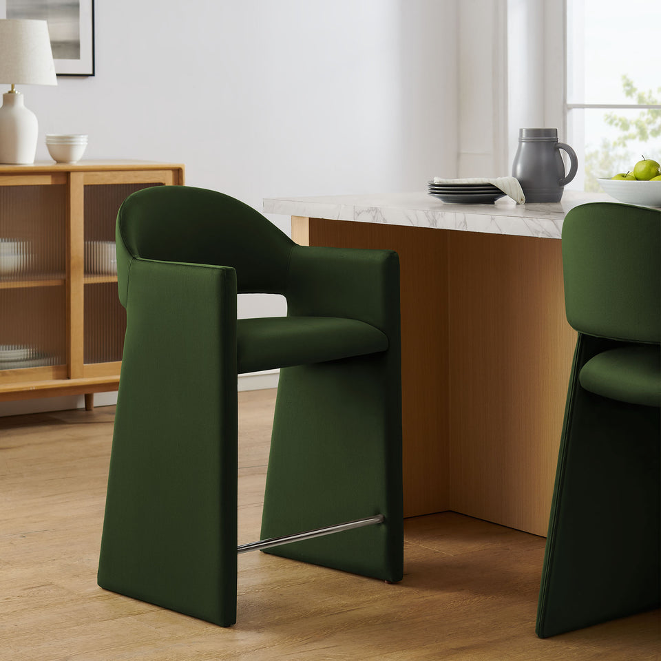 Talia 37 Inch Performance Velvet Counter Stool by Modway