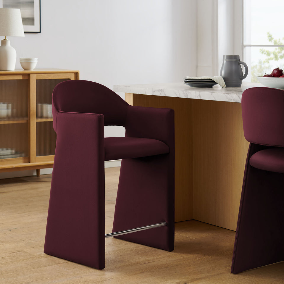 Talia 37 Inch Performance Velvet Counter Stool by Modway