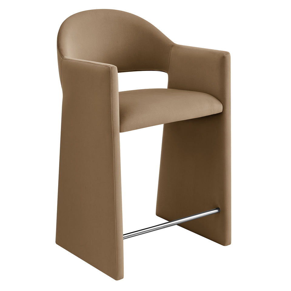 Talia 37 Inch Performance Velvet Counter Stool by Modway