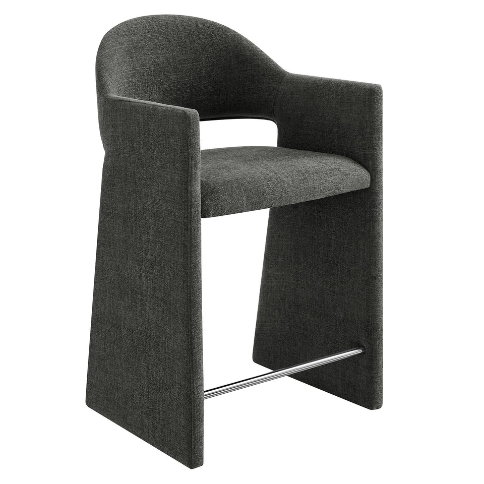 Talia 37 Inch Upholstered Fabric Counter Stool by Modway