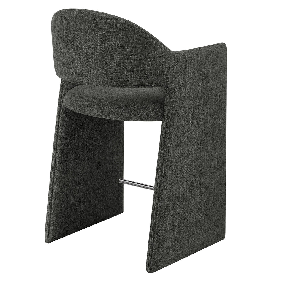 Talia 37 Inch Upholstered Fabric Counter Stool by Modway