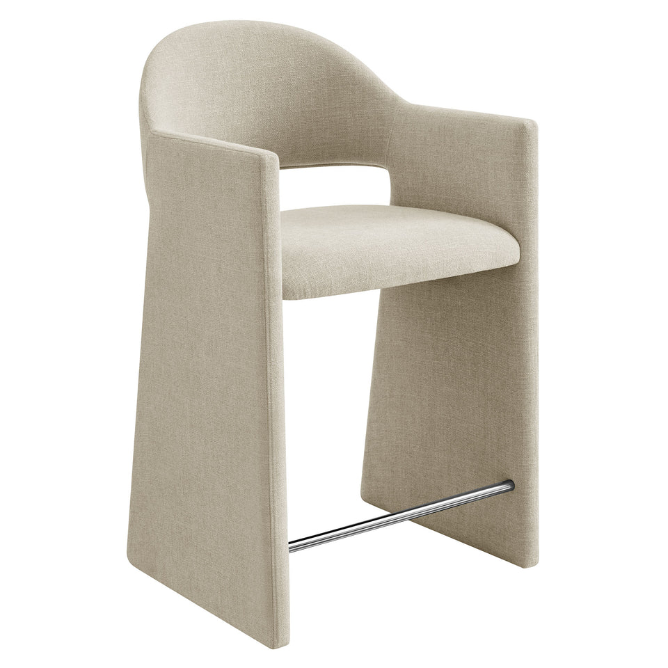 Talia 37 Inch Upholstered Fabric Counter Stool by Modway
