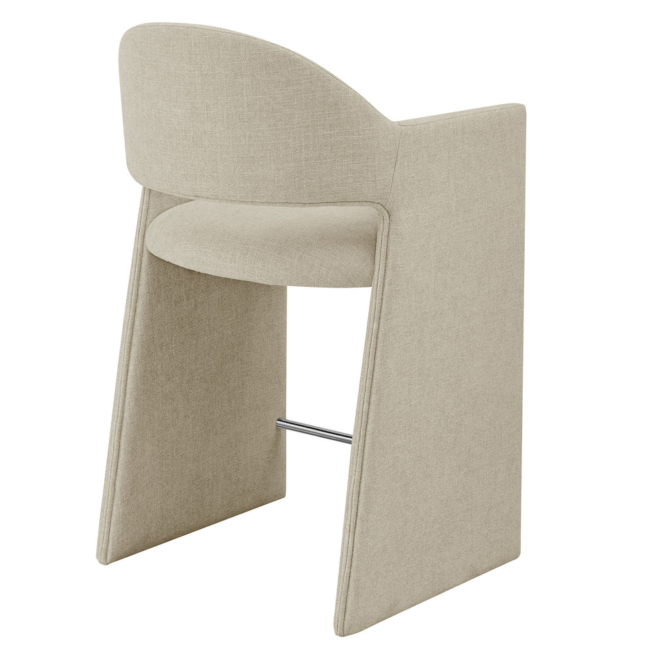 Talia 37 Inch Upholstered Fabric Counter Stool by Modway