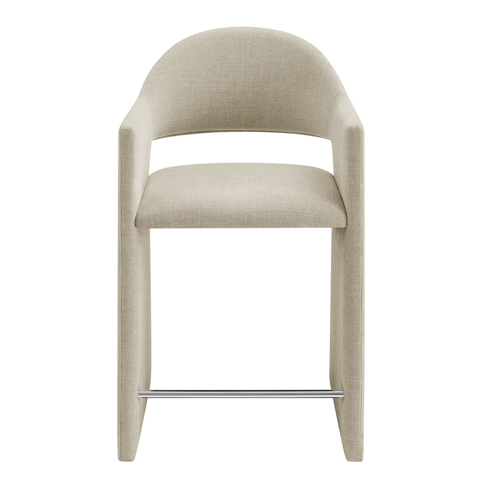 Talia 37 Inch Upholstered Fabric Counter Stool by Modway