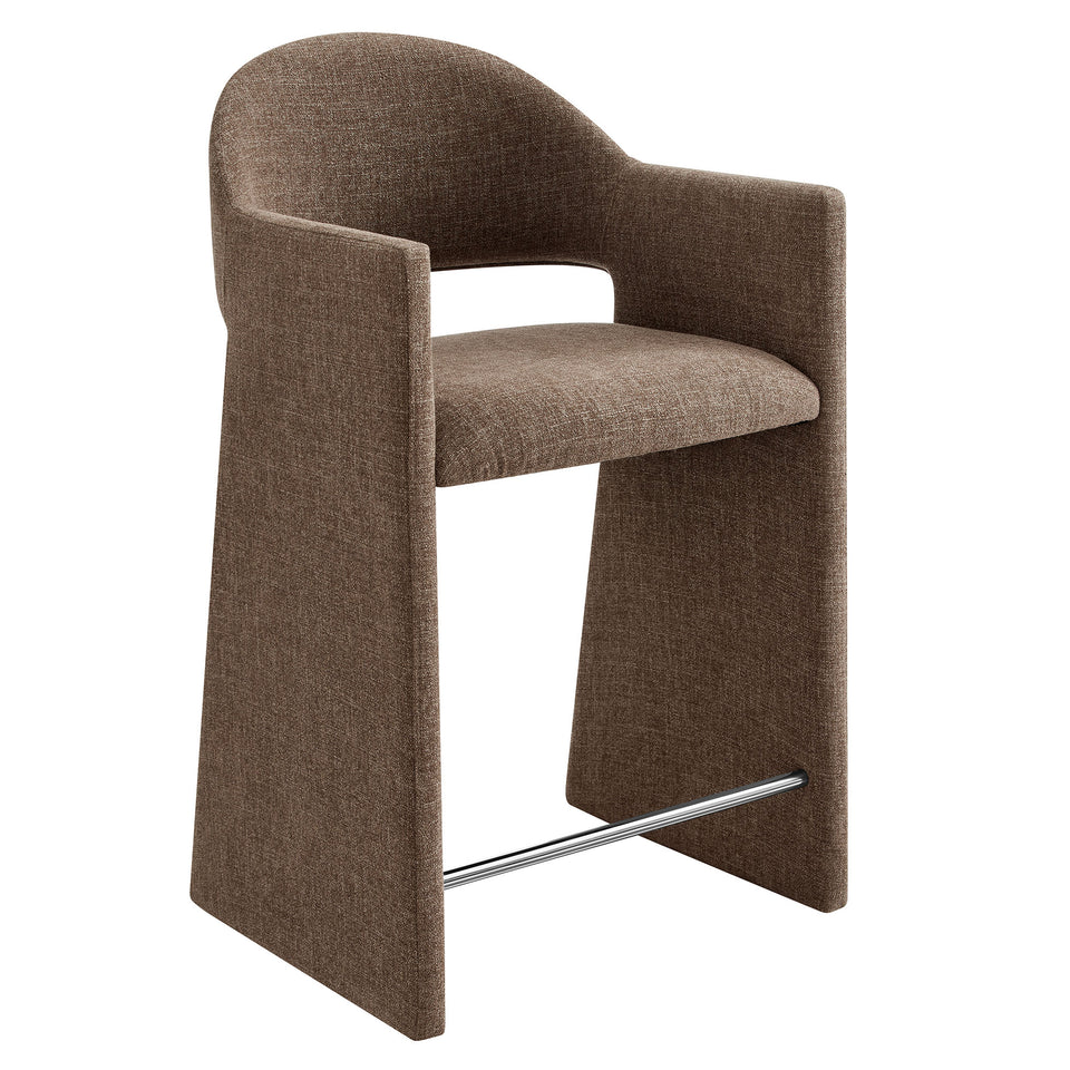 Talia 37 Inch Upholstered Fabric Counter Stool by Modway