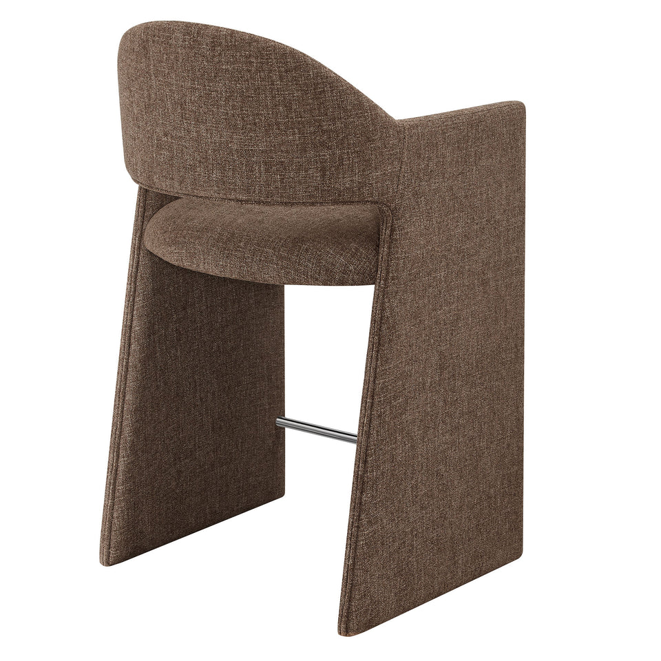 Talia 37 Inch Upholstered Fabric Counter Stool by Modway