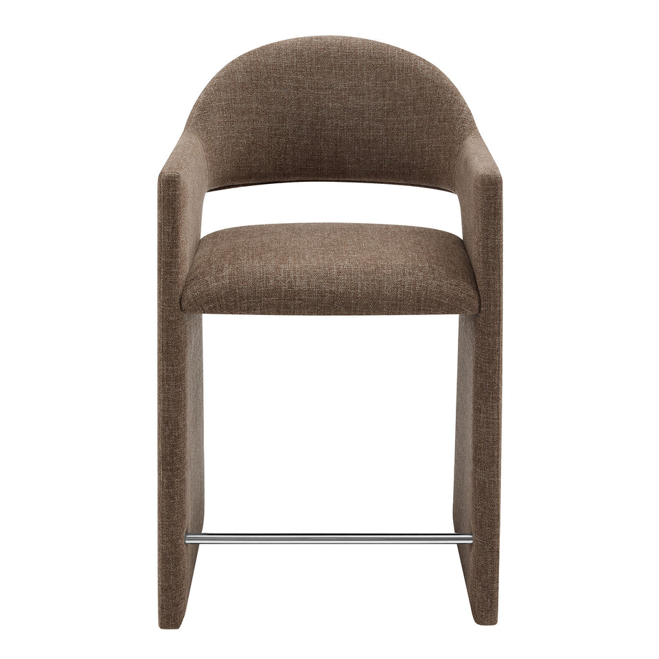Talia 37 Inch Upholstered Fabric Counter Stool by Modway