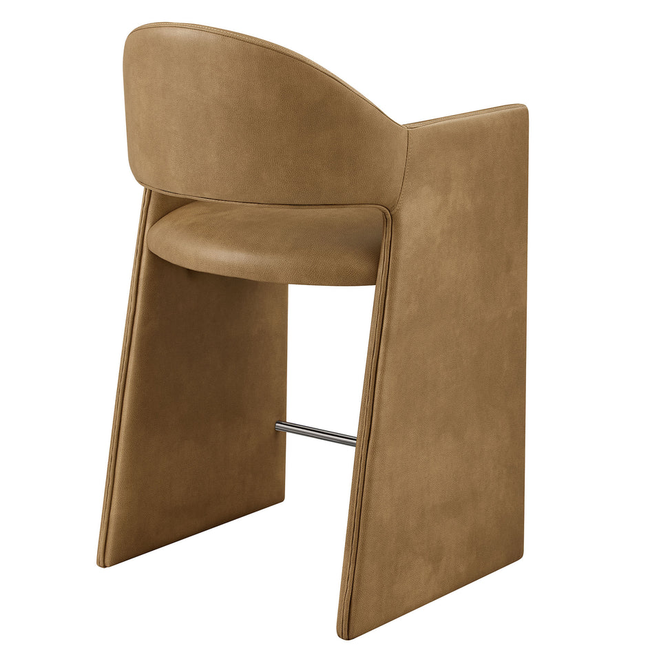 Talia 37 Inch Vegan Leather Counter Stool by Modway