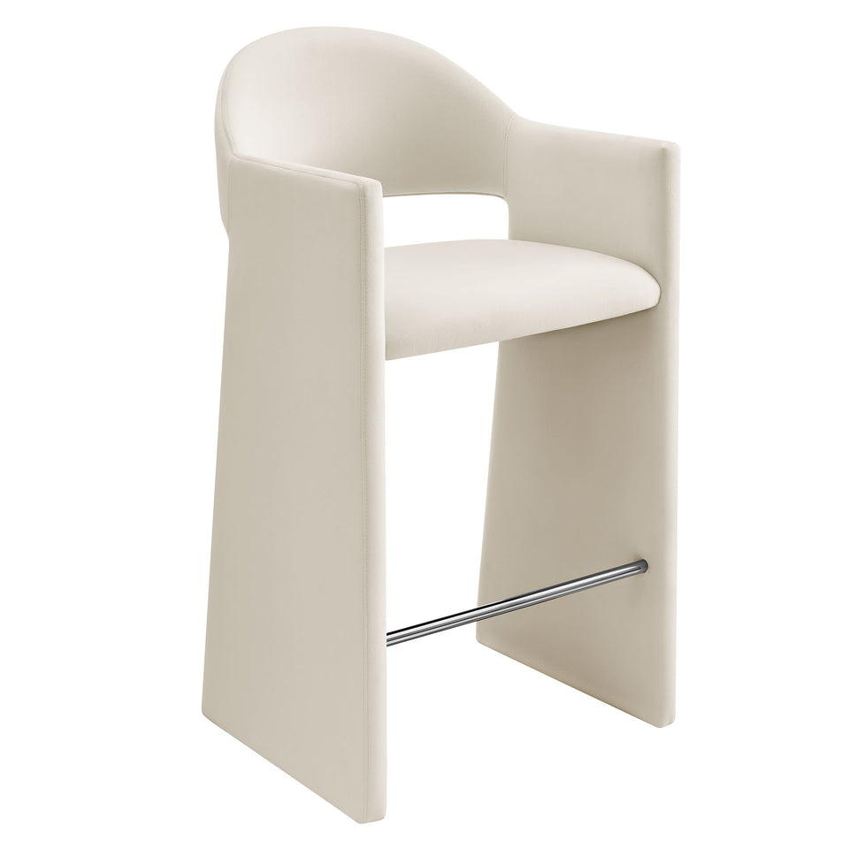 Talia 41 Inch Performance Velvet Bar Stool by Modway