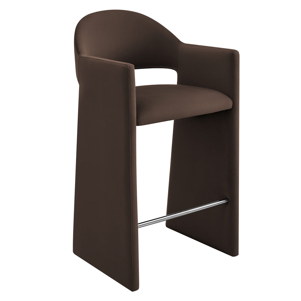 Talia 41 Inch Performance Velvet Bar Stool by Modway