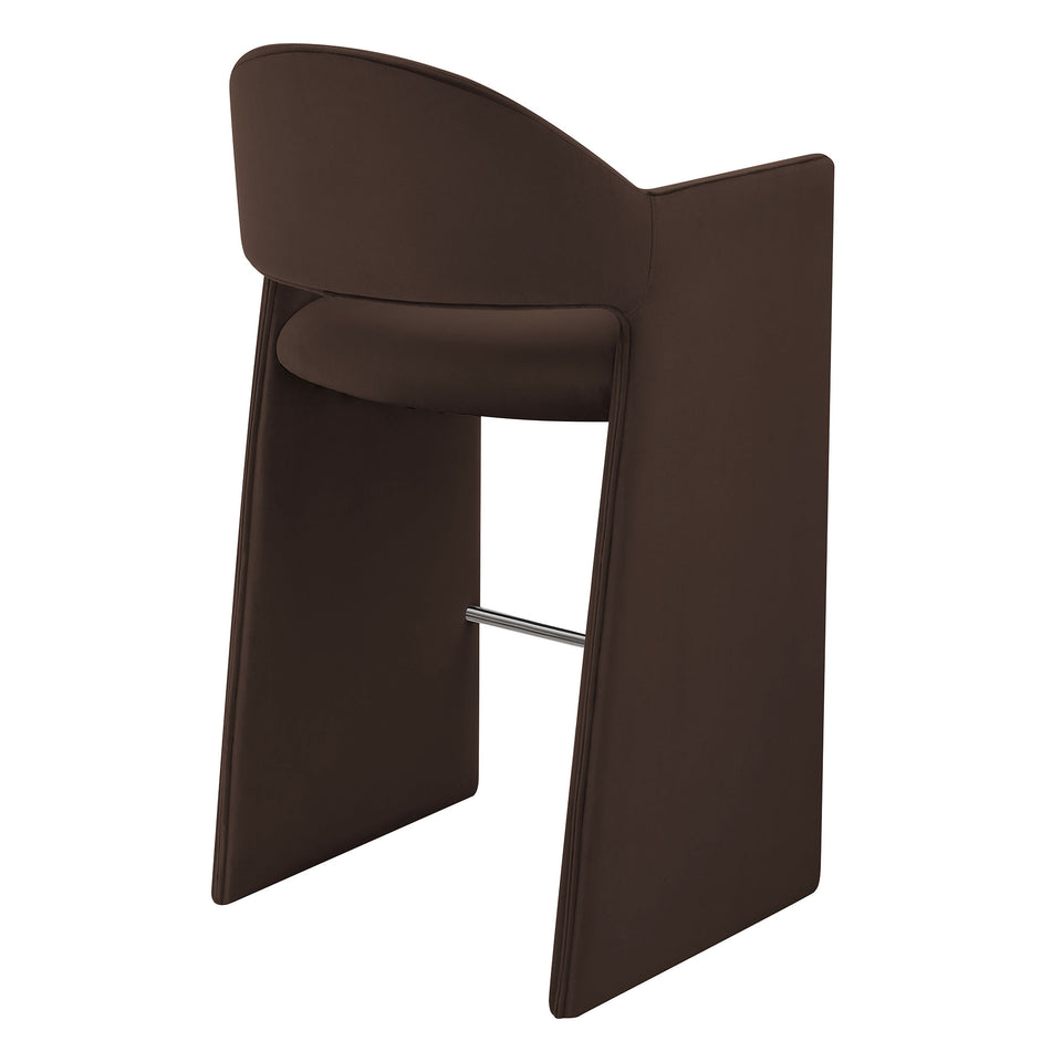 Talia 41 Inch Performance Velvet Bar Stool by Modway