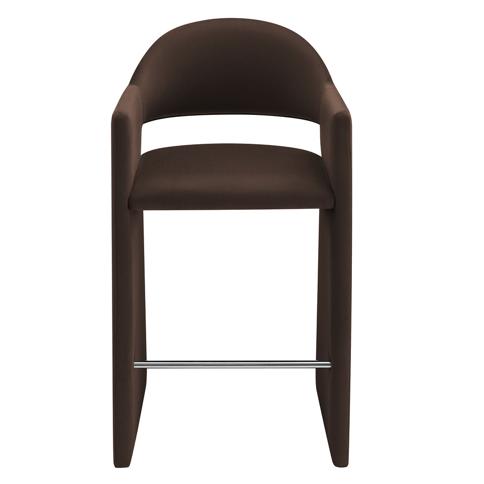 Talia 41 Inch Performance Velvet Bar Stool by Modway