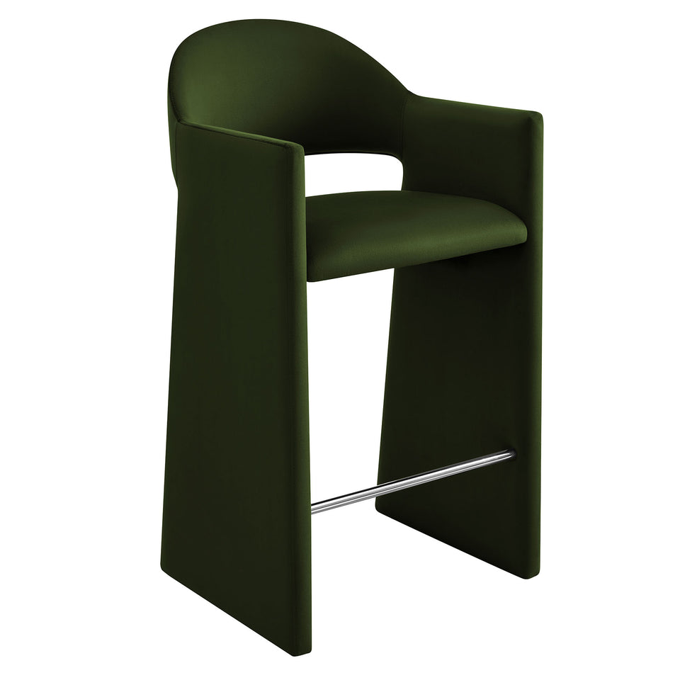 Talia 41 Inch Performance Velvet Bar Stool by Modway
