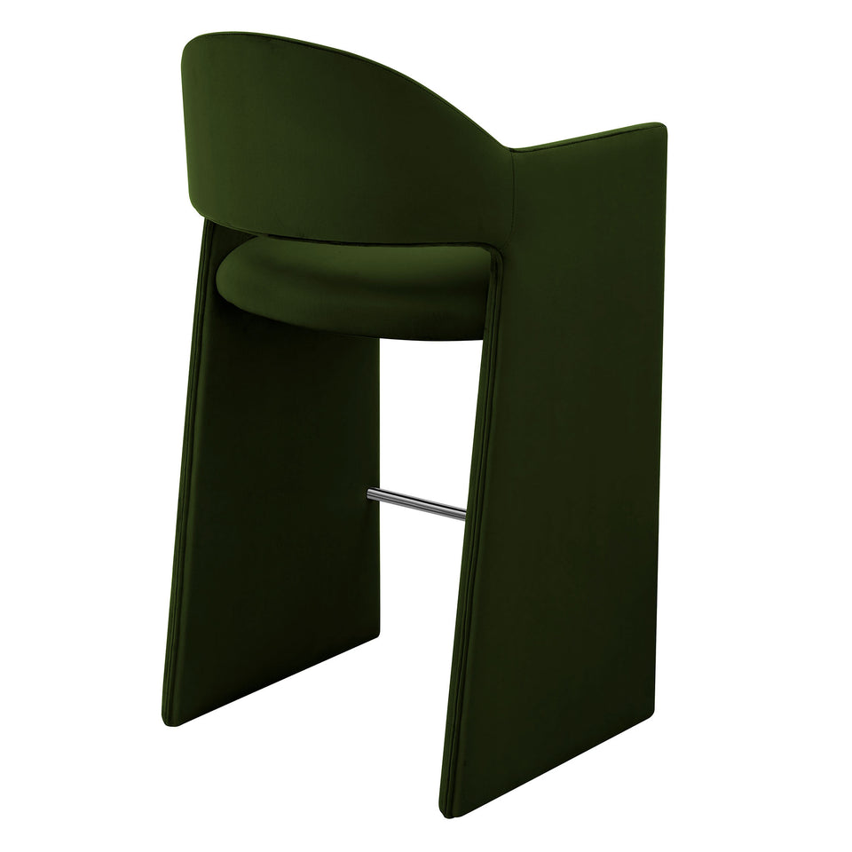 Talia 41 Inch Performance Velvet Bar Stool by Modway