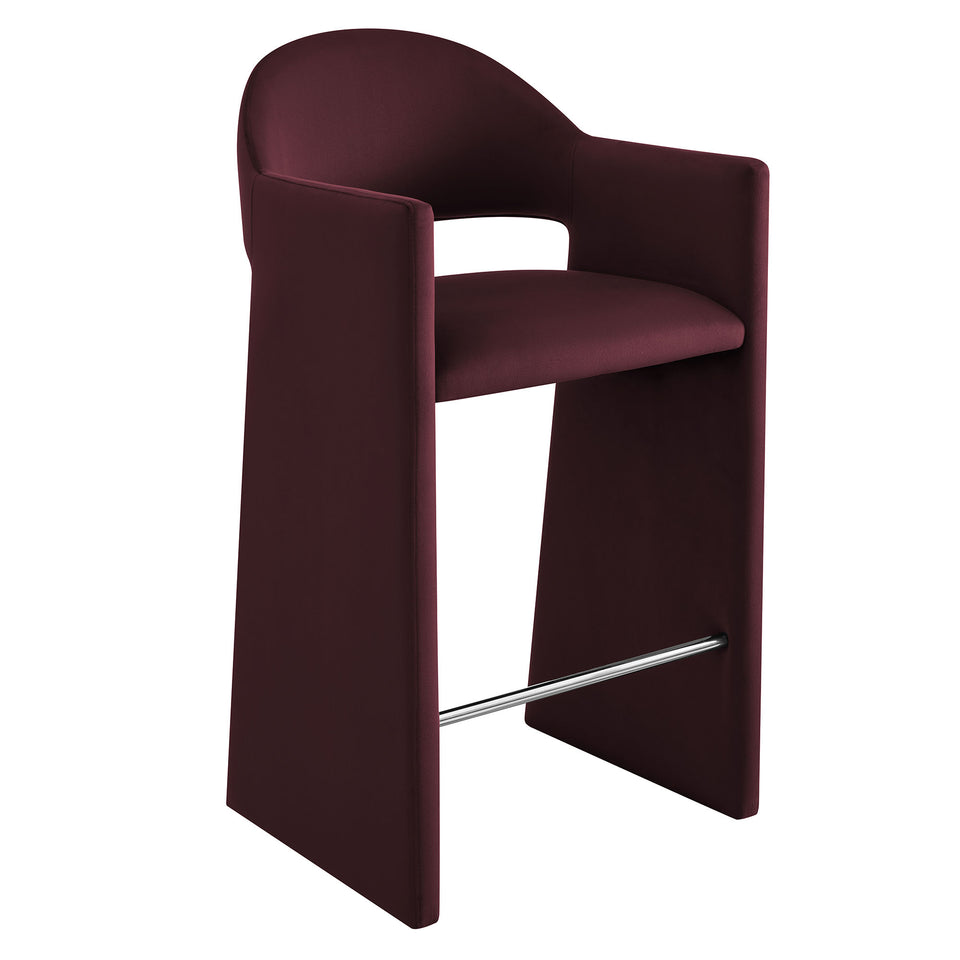 Talia 41 Inch Performance Velvet Bar Stool by Modway
