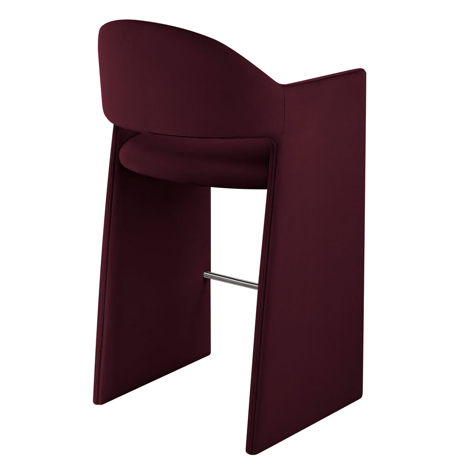 Talia 41 Inch Performance Velvet Bar Stool by Modway