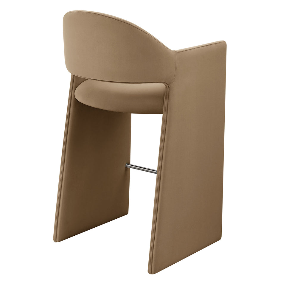 Talia 41 Inch Performance Velvet Bar Stool by Modway