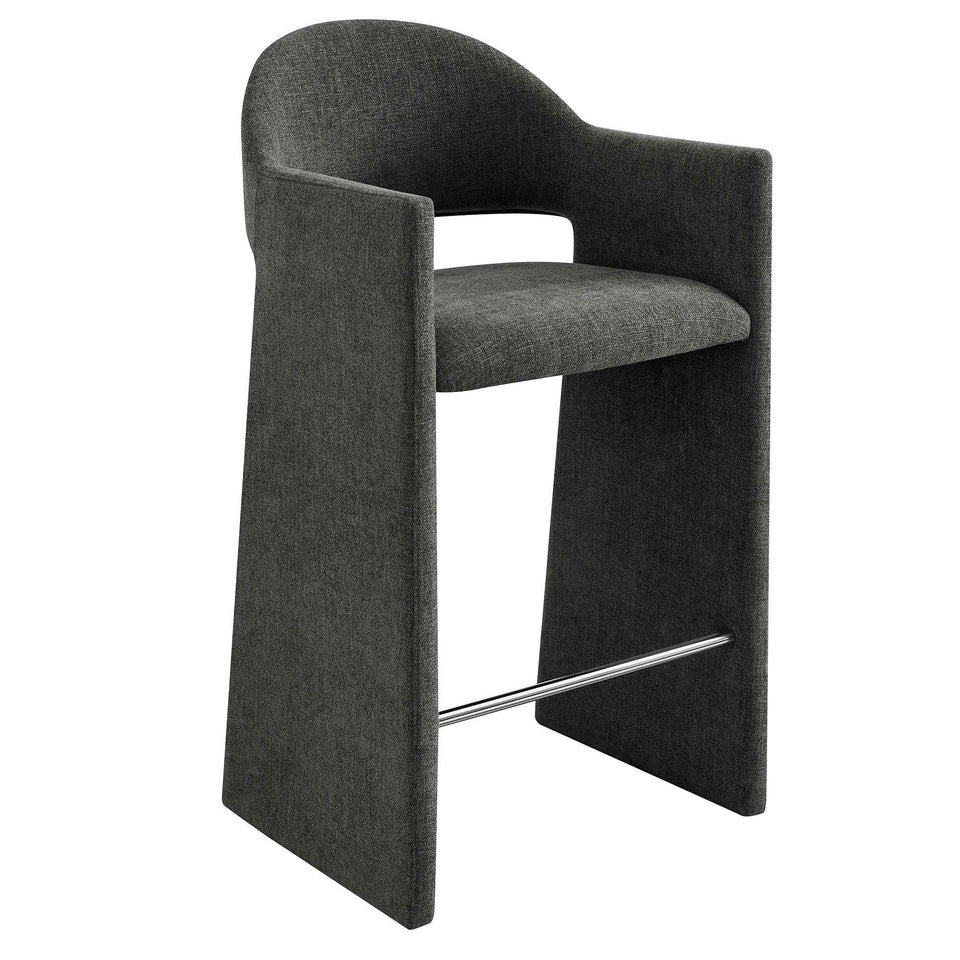 Talia 41 Inch Upholstered Fabric Bar Stool