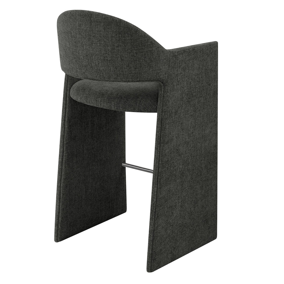 Talia 41 Inch Upholstered Fabric Bar Stool by Modway