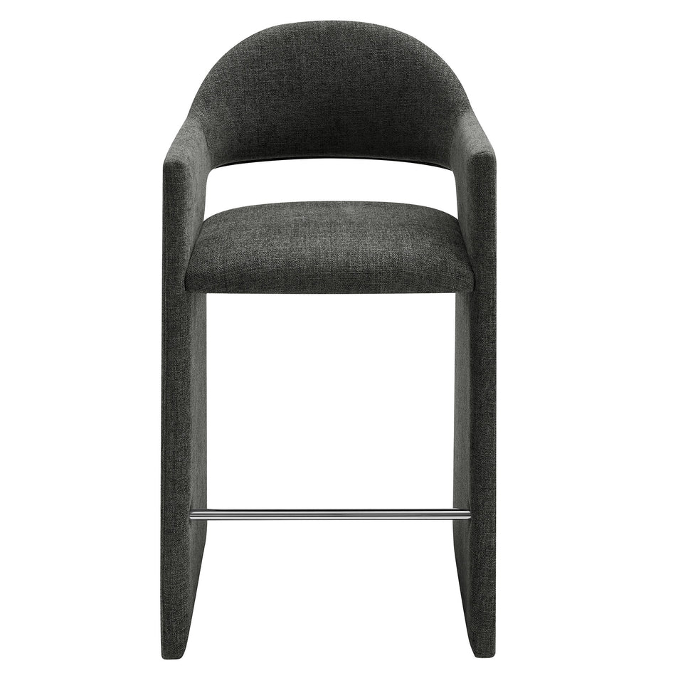 Talia 41 Inch Upholstered Fabric Bar Stool by Modway