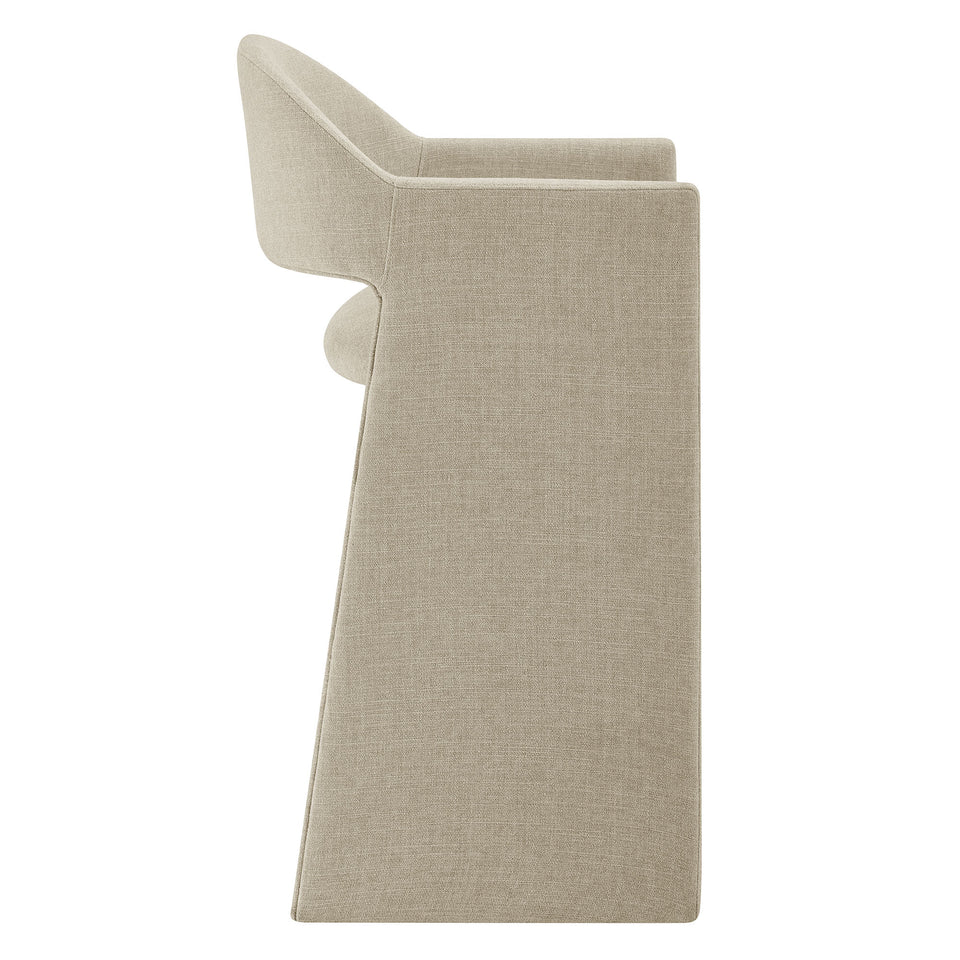 Talia 41 Inch Upholstered Fabric Bar Stool by Modway