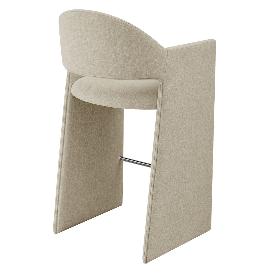 Talia 41 Inch Upholstered Fabric Bar Stool by Modway