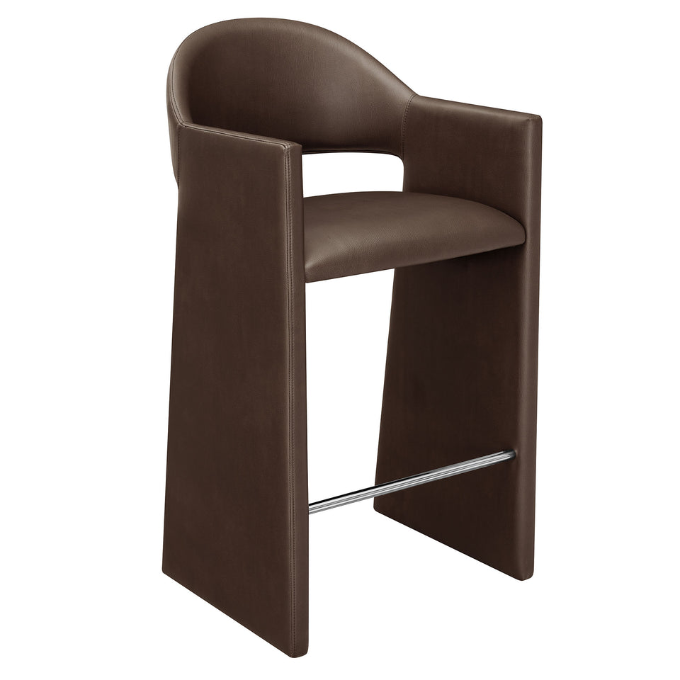 Talia 41 Inch Vegan Leather Bar Stool by Modway