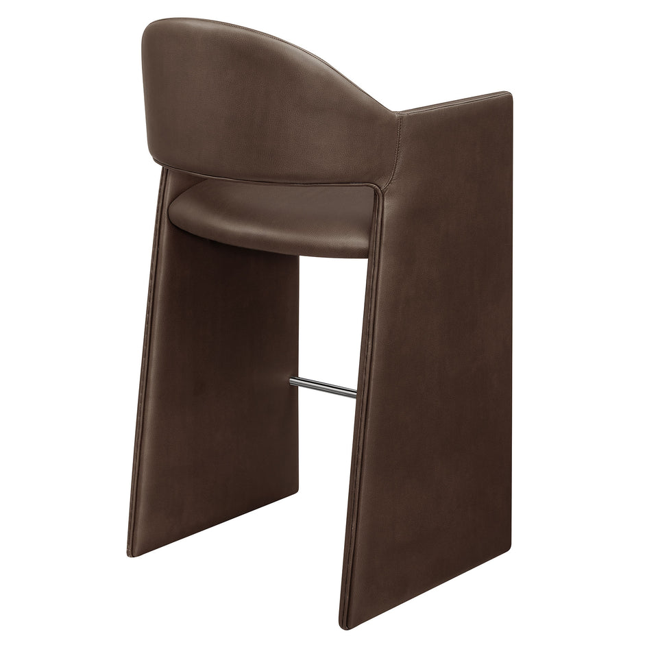 Talia 41 Inch Vegan Leather Bar Stool by Modway