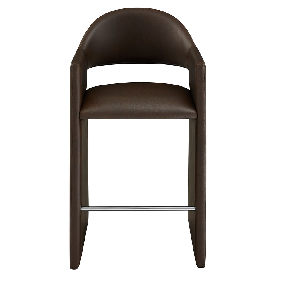 Talia 41 Inch Vegan Leather Bar Stool by Modway