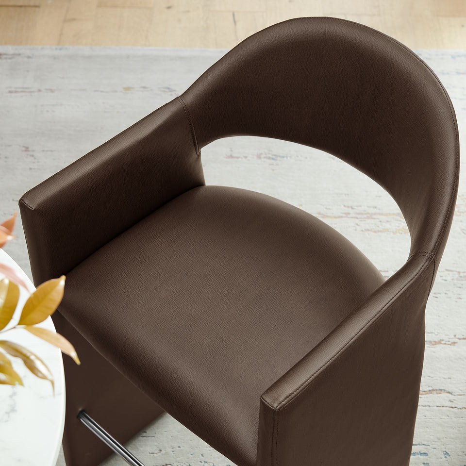 Talia 41 Inch Vegan Leather Bar Stool by Modway