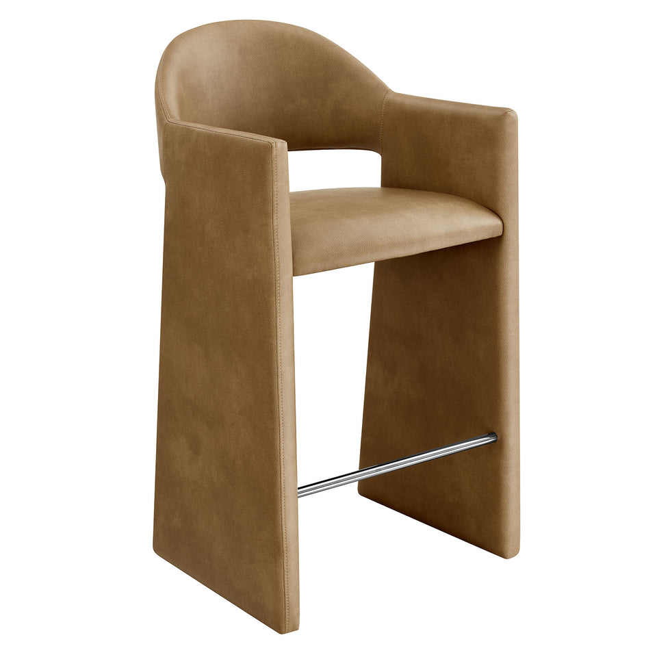 Talia 41 Inch Vegan Leather Bar Stool by Modway