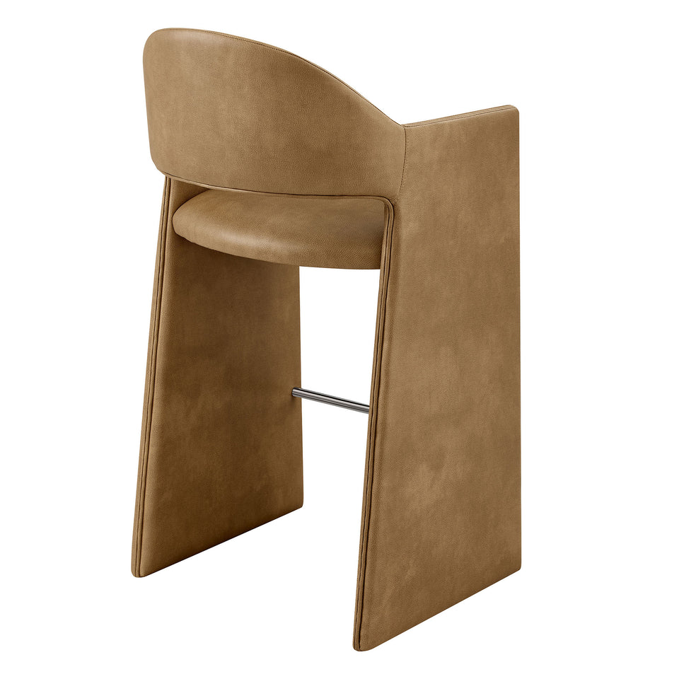 Talia 41 Inch Vegan Leather Bar Stool by Modway