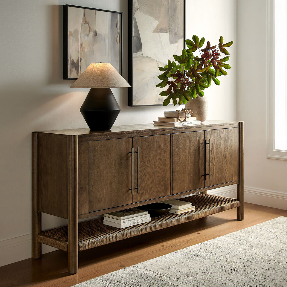Taschen 4-Door Wood Sideboard Cabinet by Modway