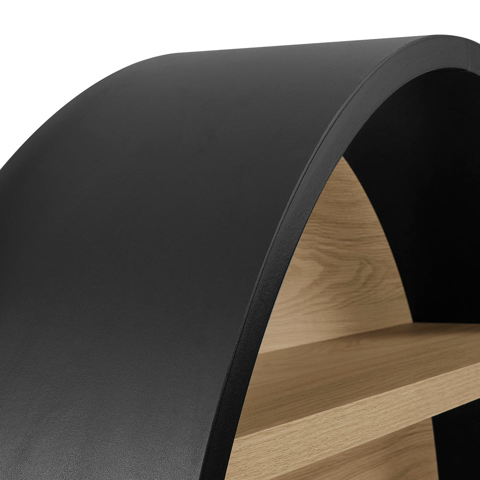 Romy 47" Round Wall Book Shelf by Modway