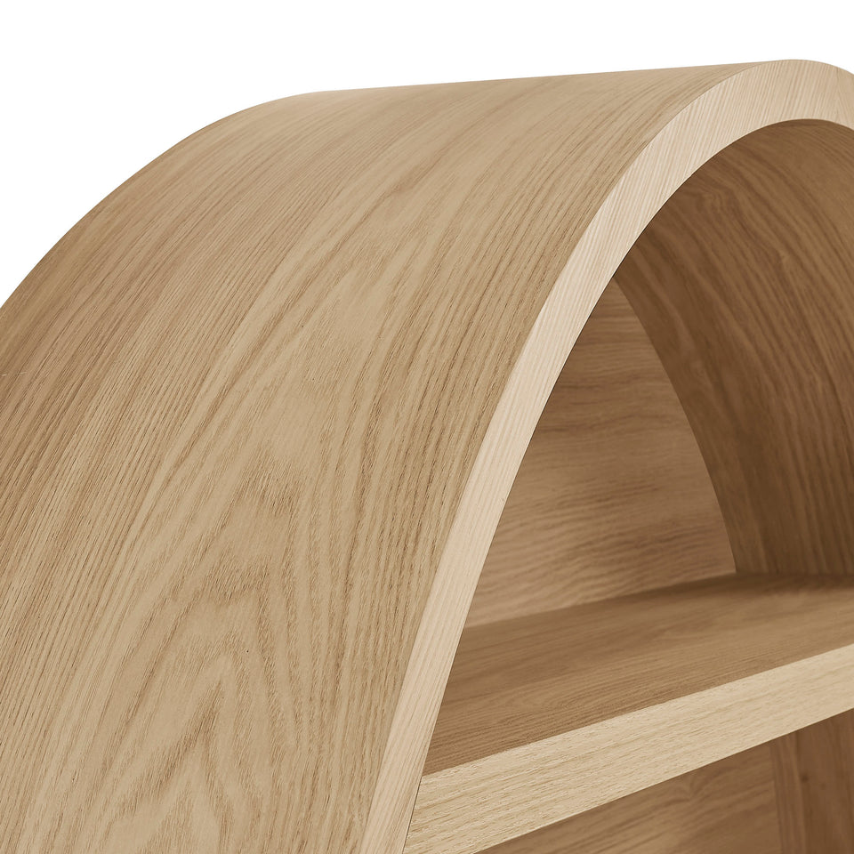 Romy 47" Round Wall Book Shelf by Modway