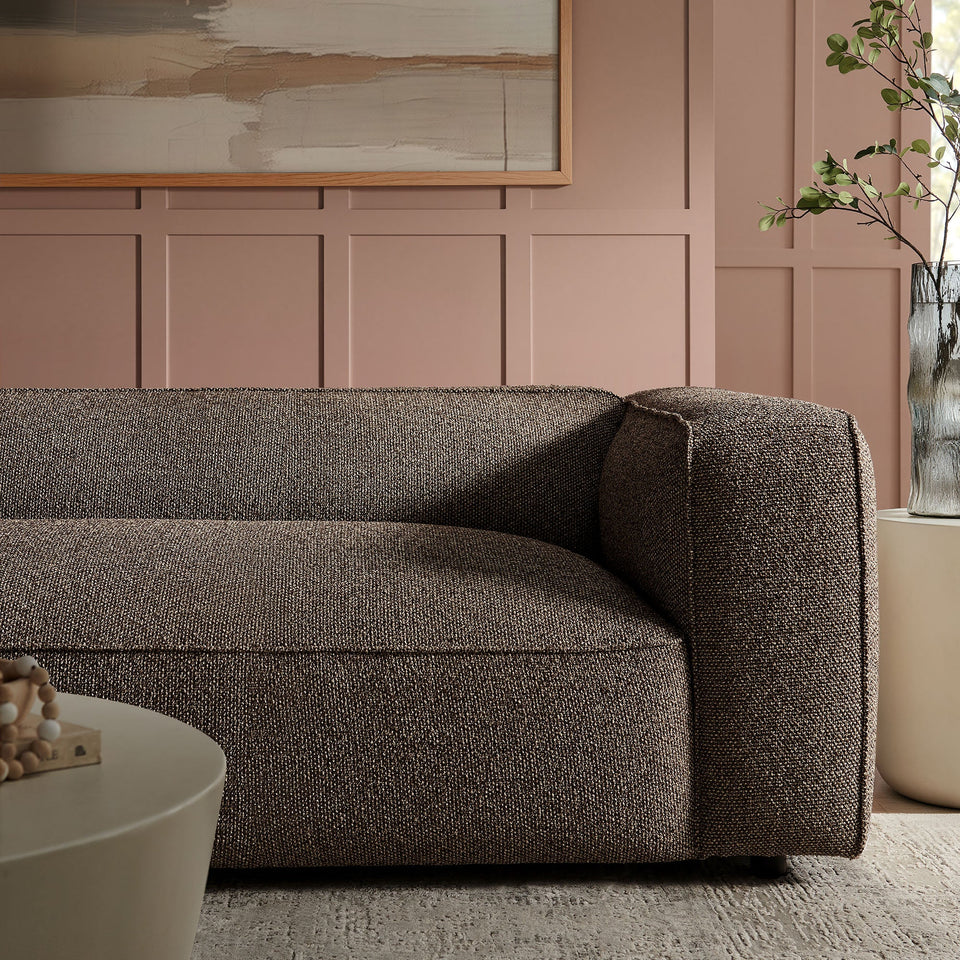 Auren 88 Inch Lattice Bouclé Upholstered Sofa by Modway