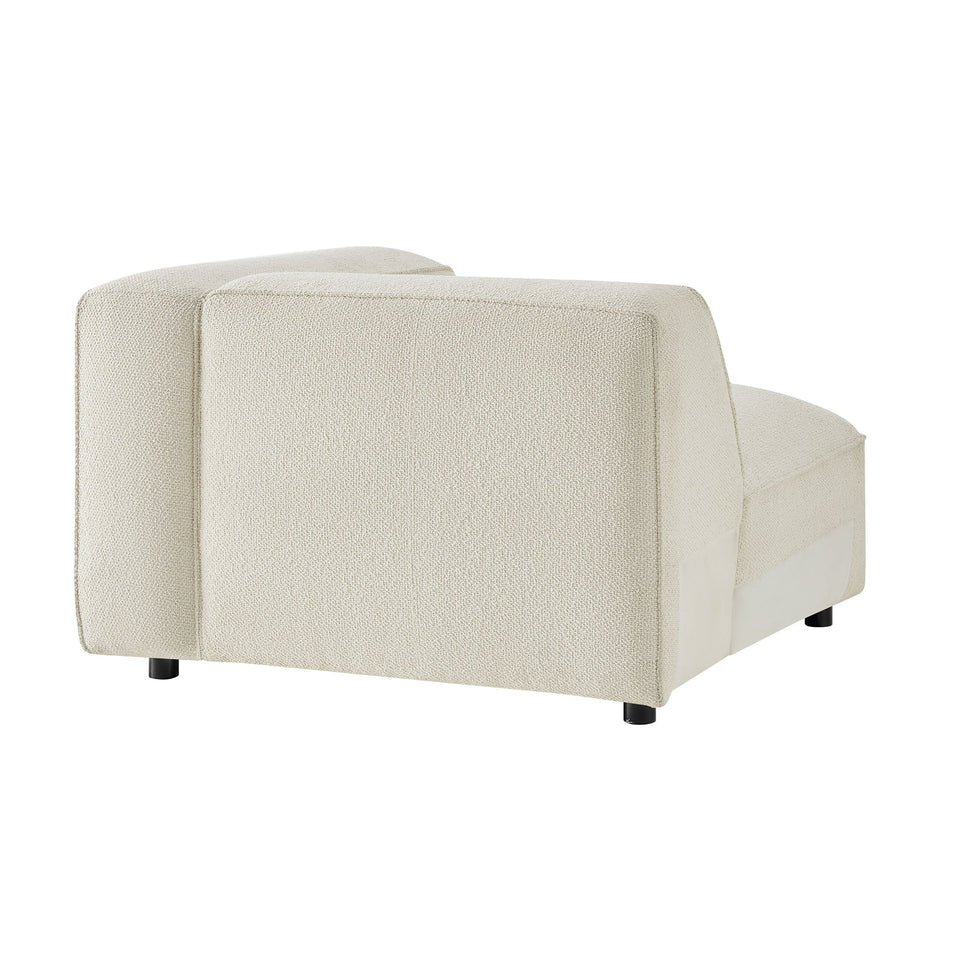 Auren Lattice Bouclé Upholstered Modular Right-Facing Arm Chair by Modway