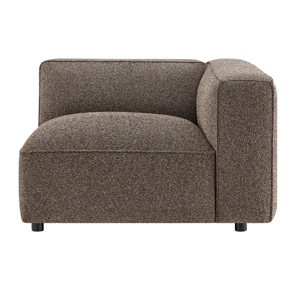 Auren Lattice Bouclé Upholstered Modular Right-Facing Arm Chair by Modway