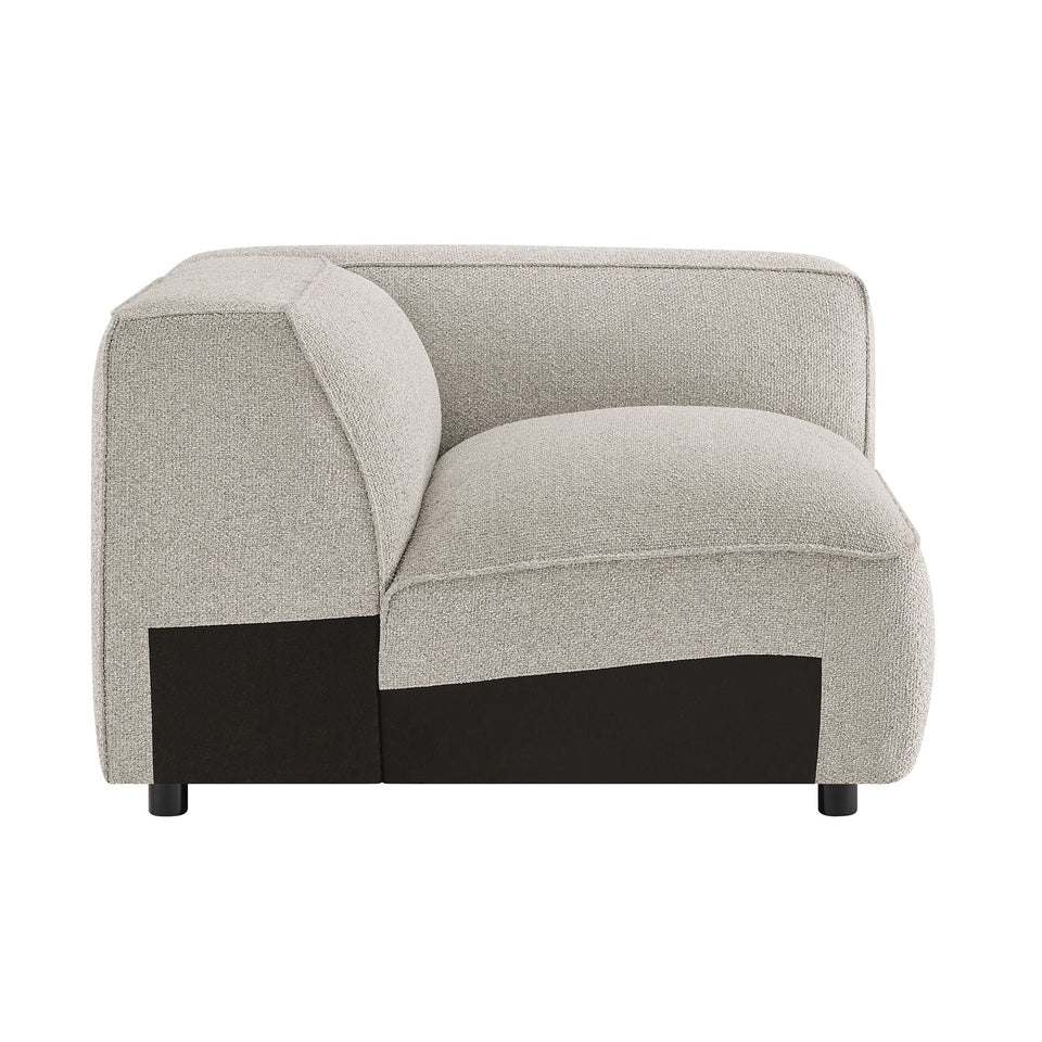 Auren Lattice Bouclé Upholstered Modular Right-Facing Arm Chair by Modway