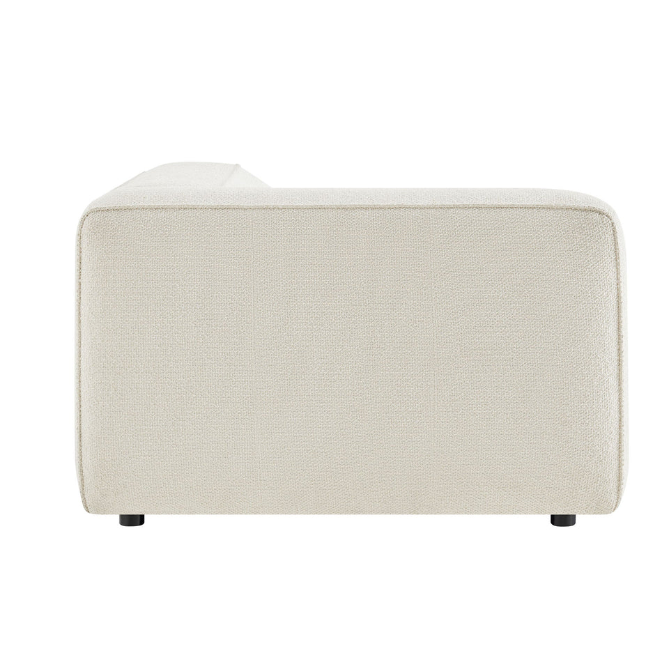 Auren Lattice Bouclé Upholstered Modular Left-Facing Arm Chair by Modway