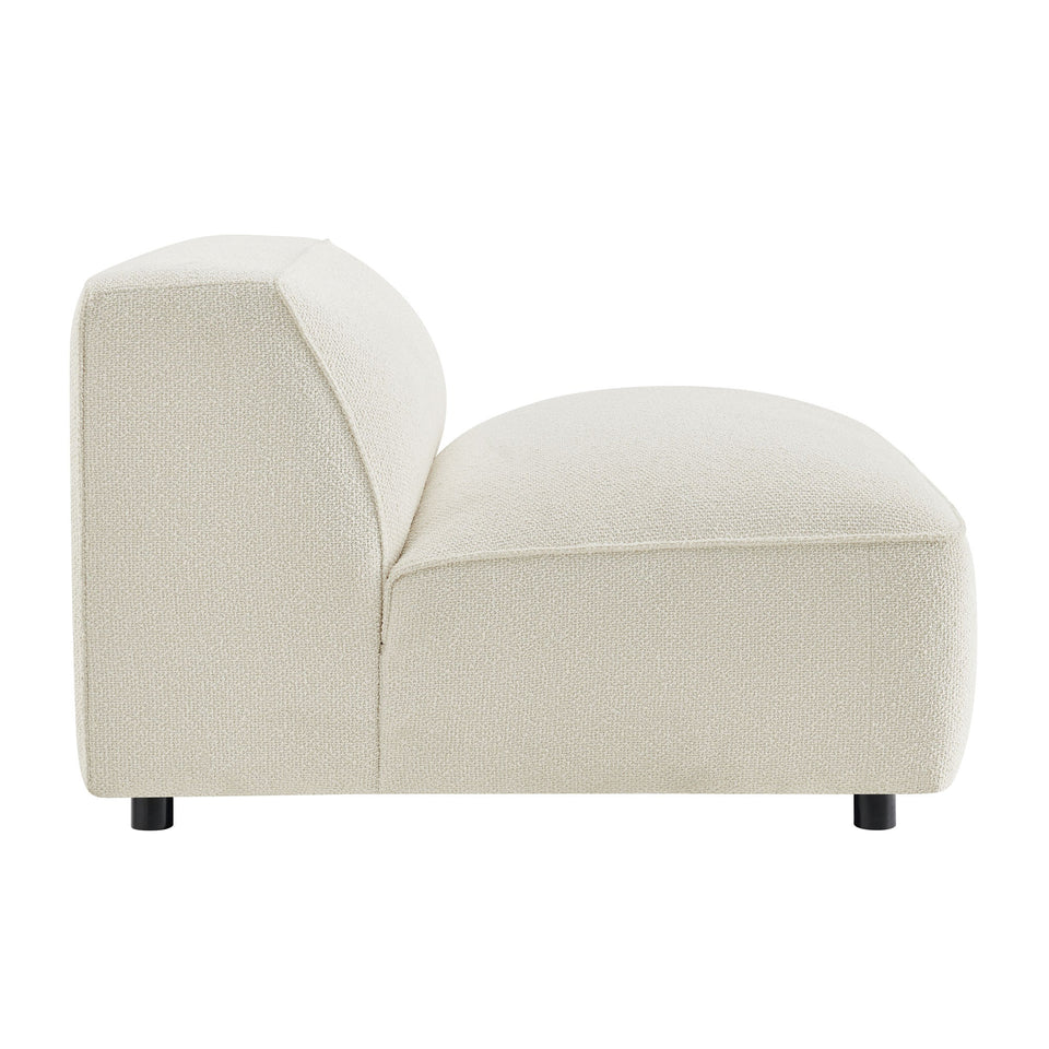 Auren Lattice Bouclé Upholstered Modular Armless Chair by Modway