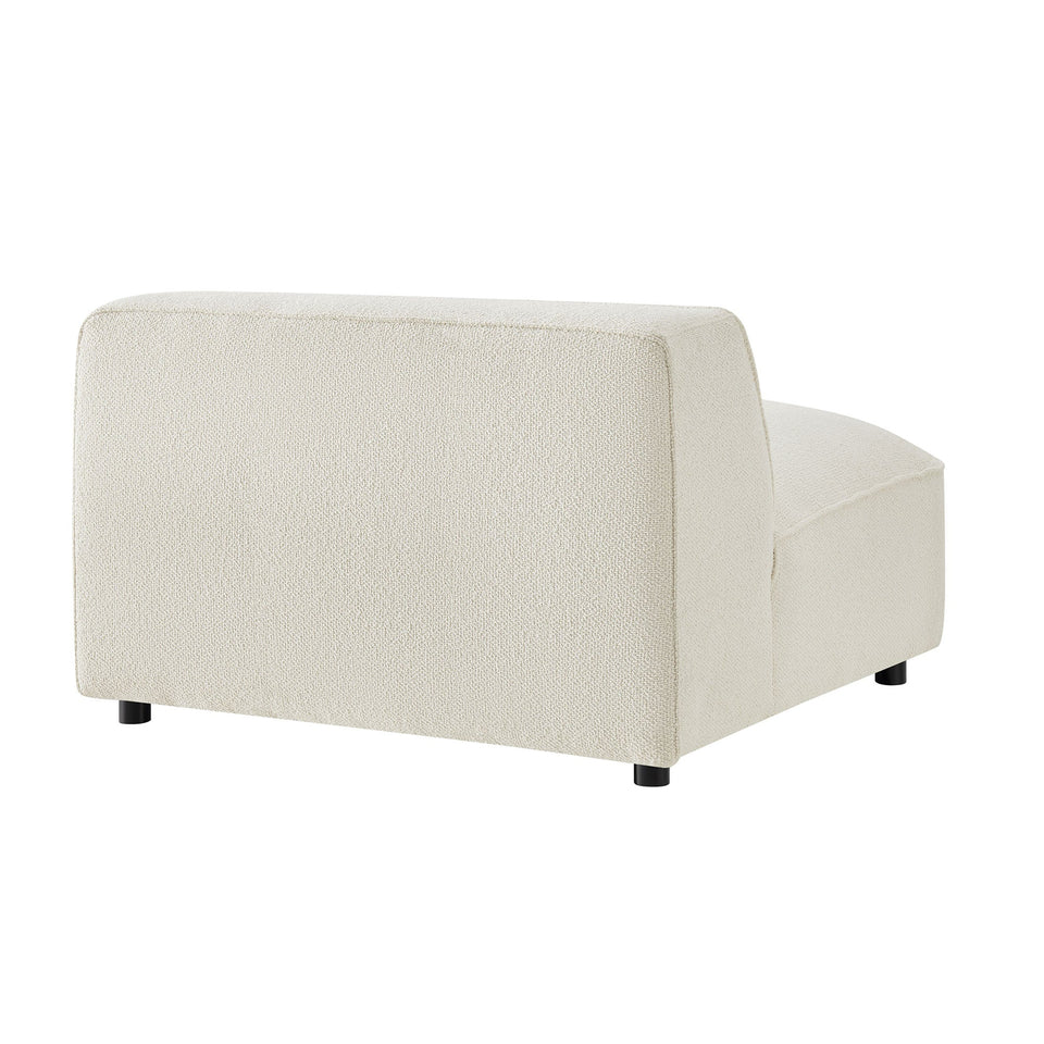 Auren 5 Piece Lattice Bouclé Upholstered Modular Corner Sectional by Modway