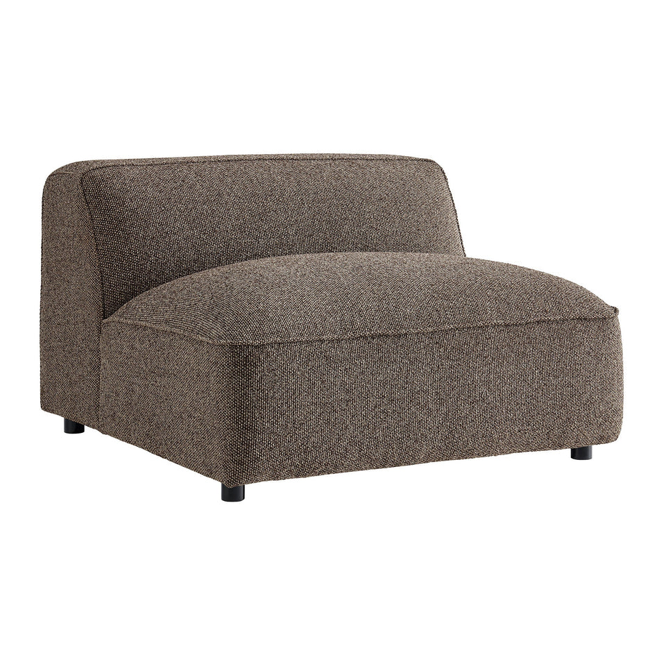 Auren 5 Piece Lattice Bouclé Upholstered Modular Corner Sectional by Modway
