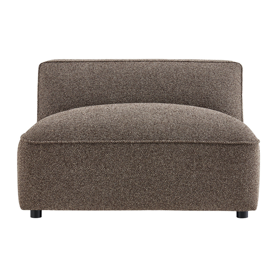 Auren Lattice Bouclé Upholstered Modular Armless Chair by Modway