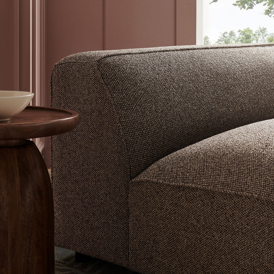 Auren Lattice Bouclé Upholstered Modular Armless Chair by Modway