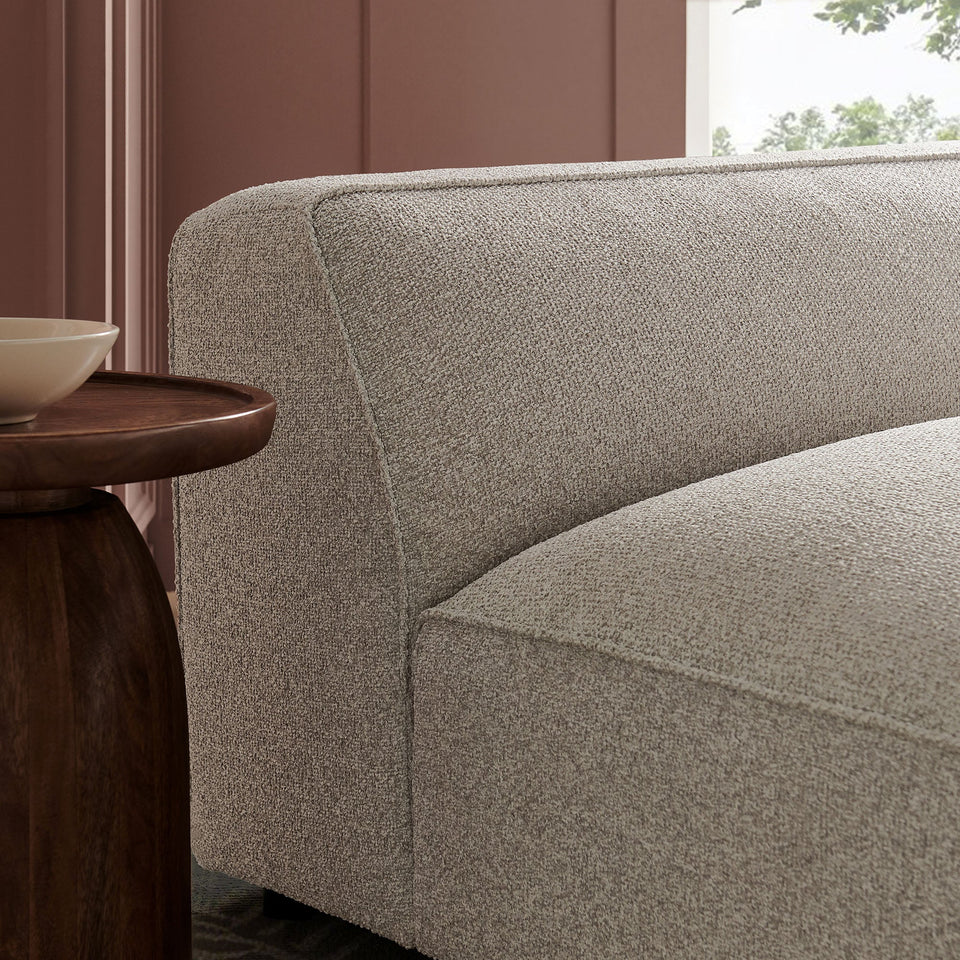Auren Lattice Bouclé Upholstered Modular Armless Chair by Modway
