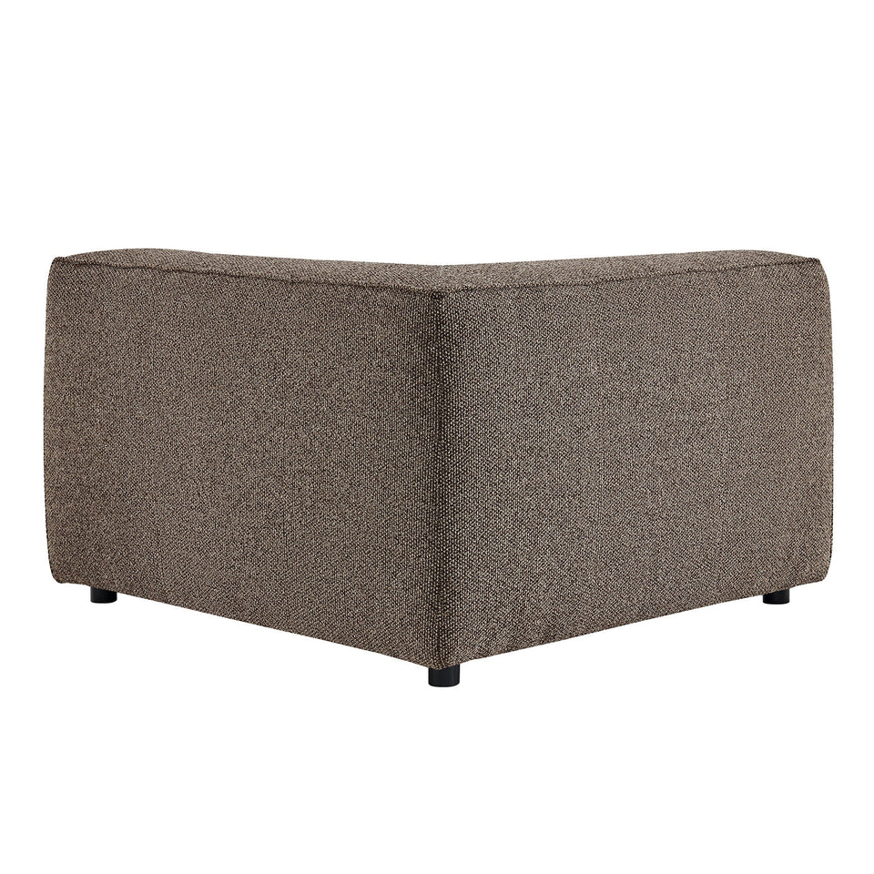 Auren Lattice Bouclé Upholstered Modular Corner Chair by Modway